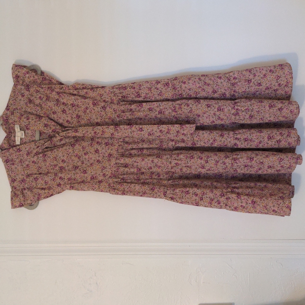 Pink and Purple Floral Dress